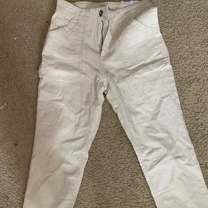 Straight Cream Pants